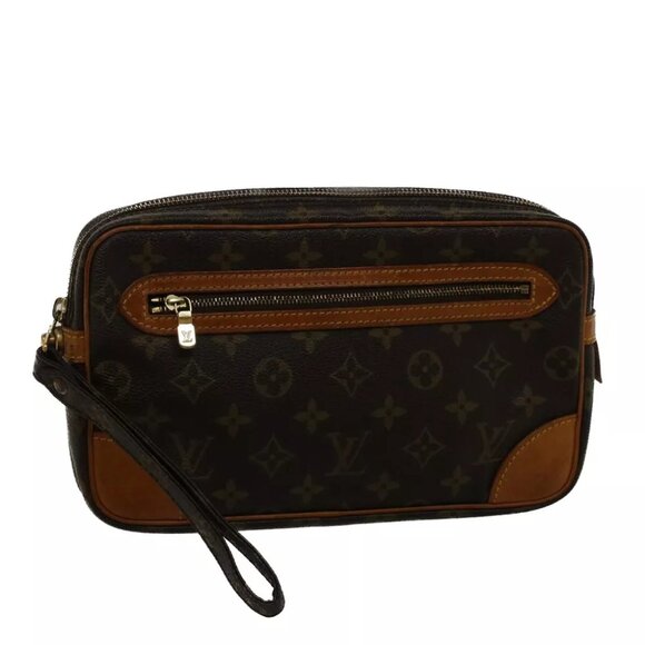 LOUIS VUITTON Monogram Marly Dragonne GM Clutch Bag M51825 LV Auth 57400 - Picture 1 of 16